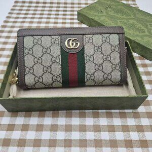 Gucci GG Supreme Canvas Flap Wallet
